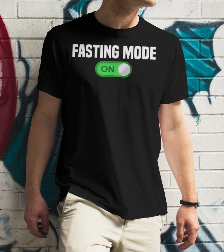 Fasting Mode On Nerdy Intermittent Fasting Switch Button T-Shirt