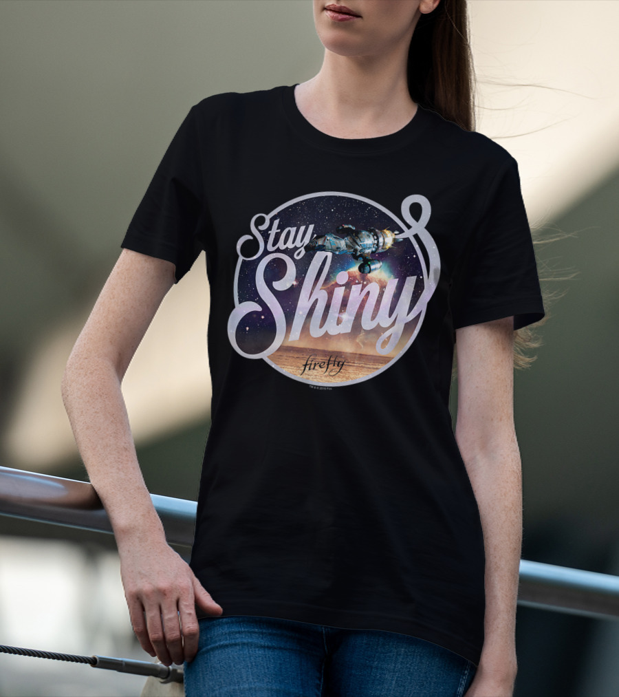 Stay Shiny Firefly Spaceship Galaxy T-Shirt