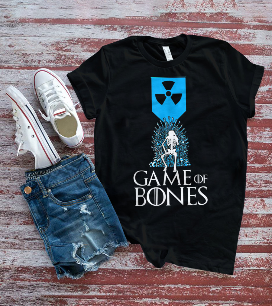 Game Of Bones Radiology Xrays Skeleton Throne Nuclear T-Shirt