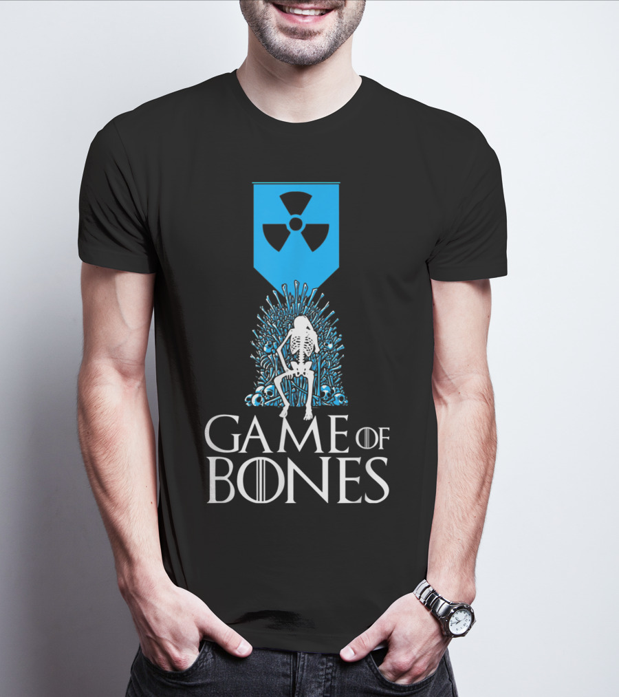 Game Of Bones Radiology Xrays Skeleton Throne Nuclear T-Shirt