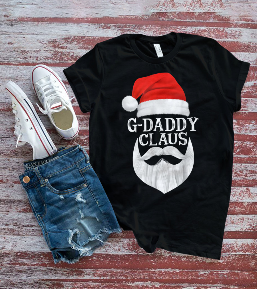 G-Daddy Claus Christmas Beard Santa Hat T-Shirt