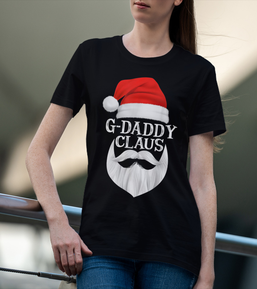 G-Daddy Claus Christmas Beard Santa Hat T-Shirt