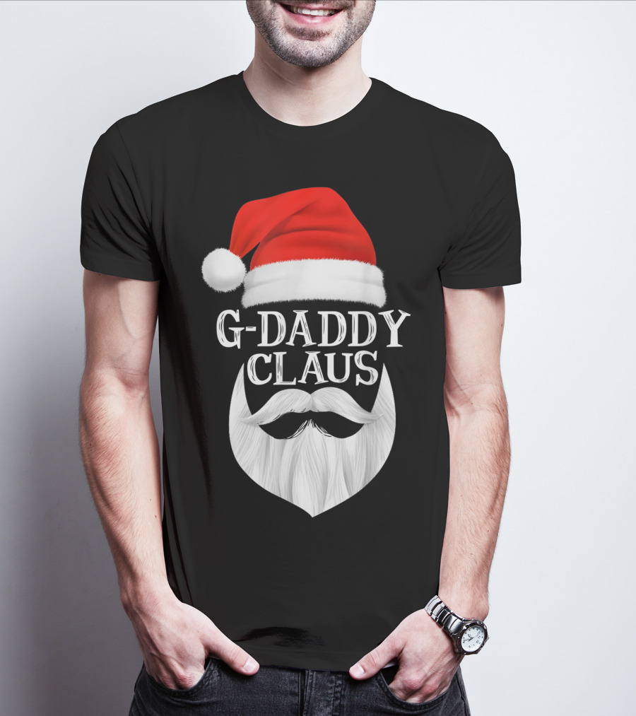 G-Daddy Claus Christmas Beard Santa Hat T-Shirt