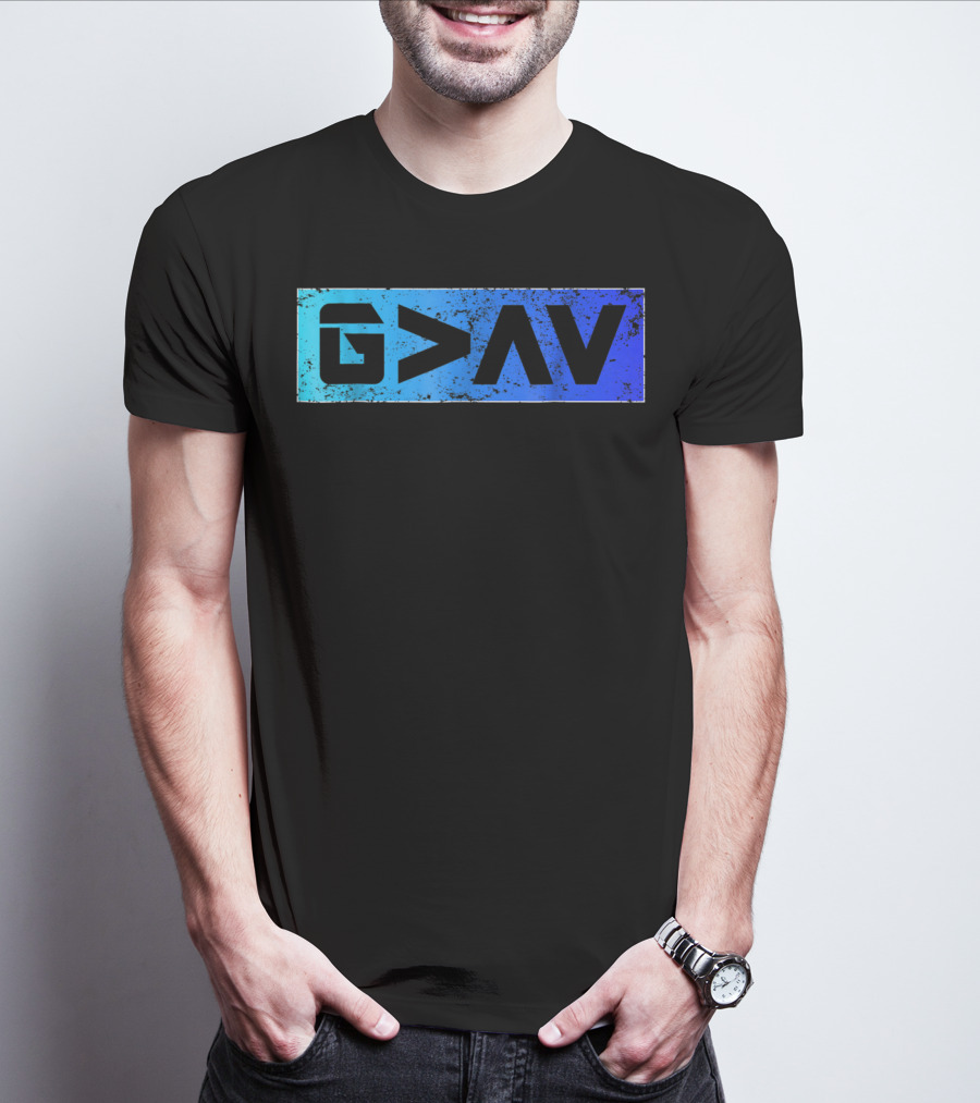 G>∧∨ Blue Gradient Spiritual T-Shirt