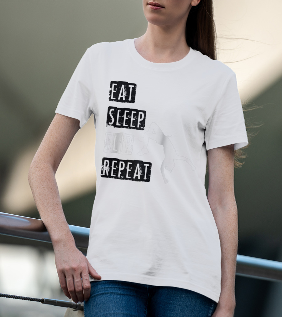 Gymnastics Eat Sleep Flip Repeat Gymnast T-Shirt