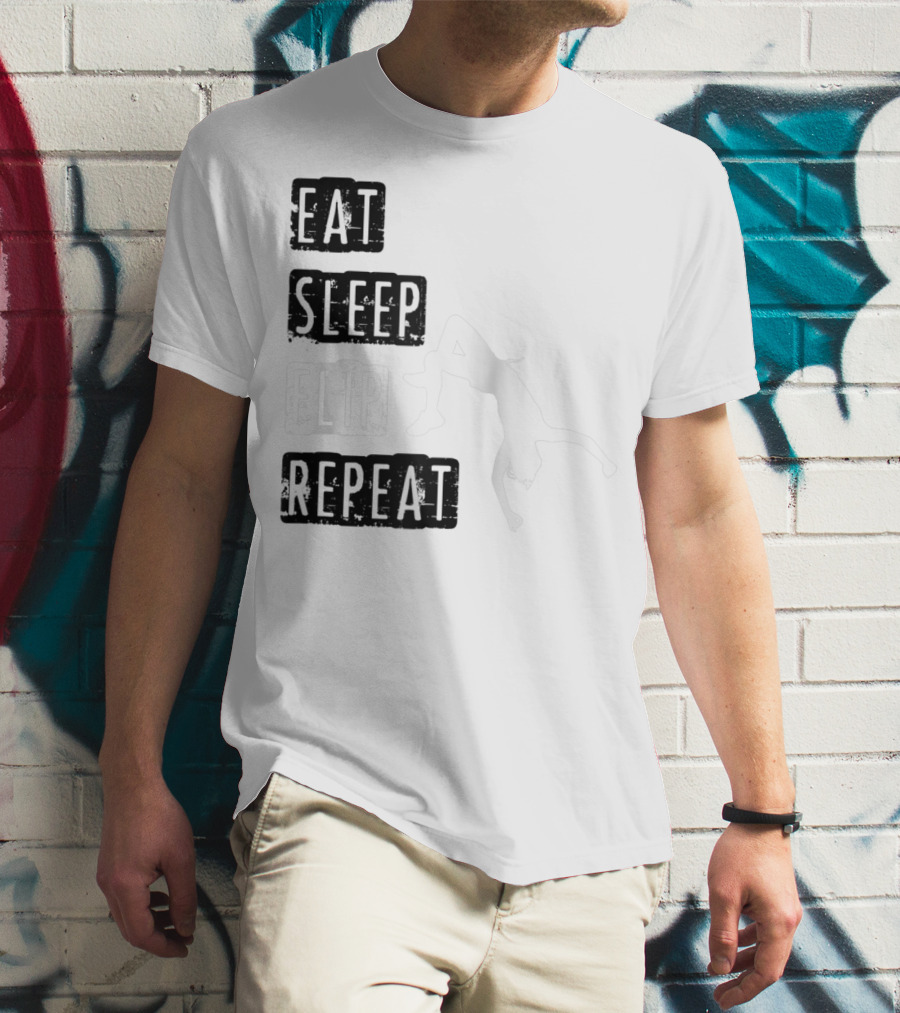 Gymnastics Eat Sleep Flip Repeat Gymnast T-Shirt