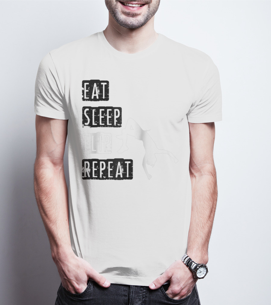 Gymnastics Eat Sleep Flip Repeat Gymnast T-Shirt