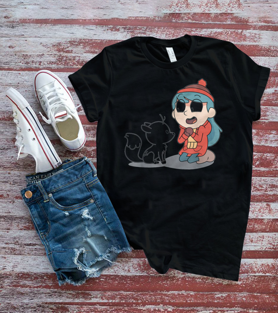 Hilda And Twig Sitting Joyfully In Winter Wear T-Shirt