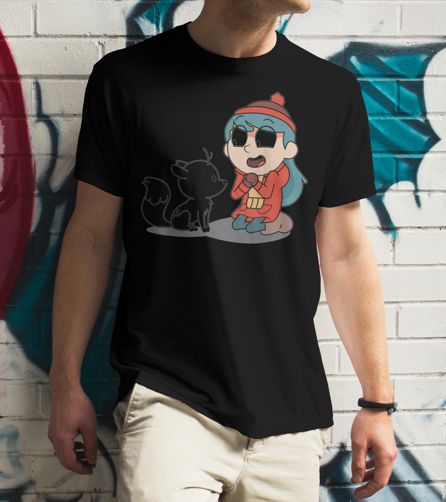 Hilda And Twig Sitting Joyfully In Winter Wear T-Shirt