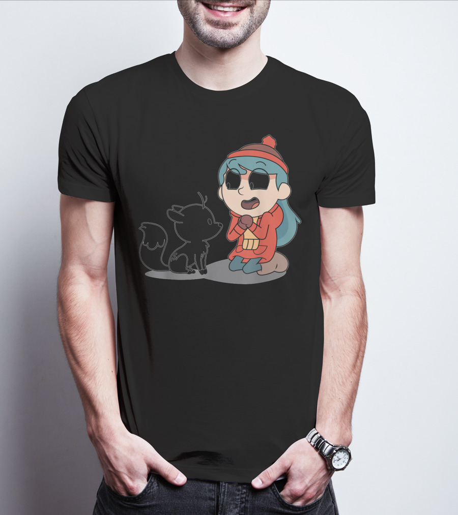Hilda And Twig Sitting Joyfully In Winter Wear T-Shirt