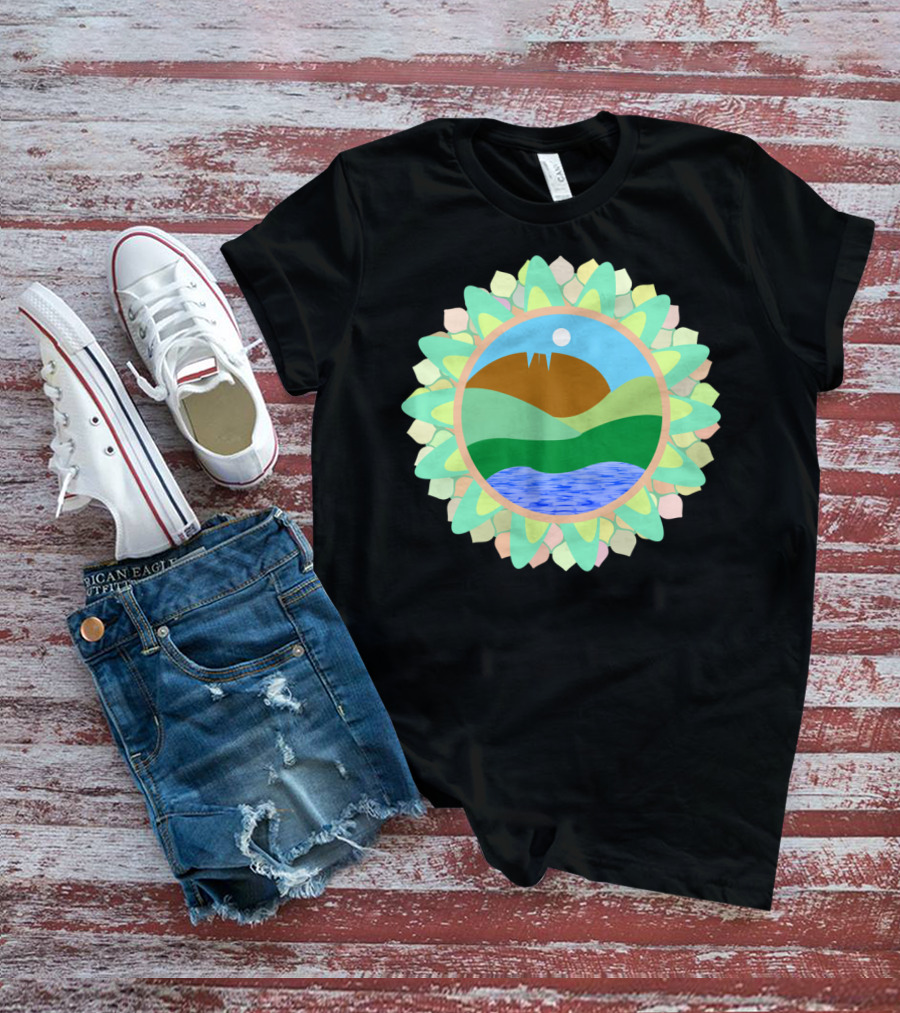 Horsetooth Rock Fort Collins Colorado Co Scenic Mountain Lake Sunburst T-Shirt
