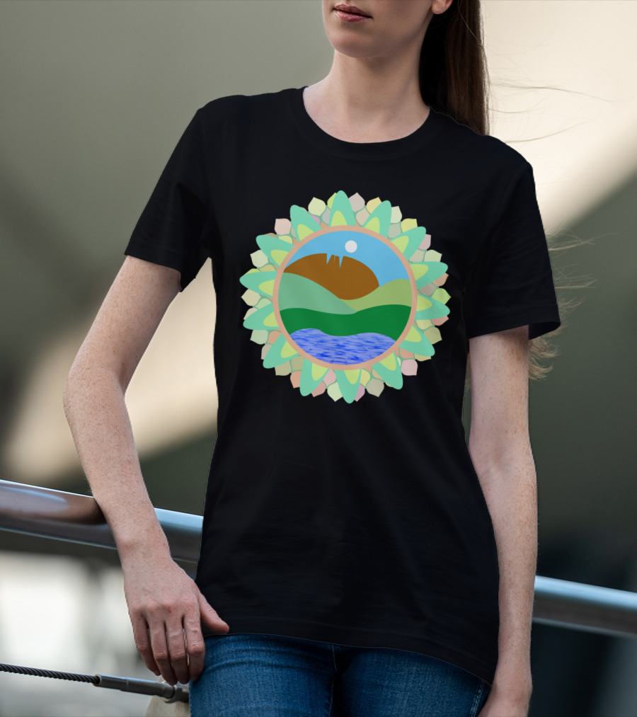 Horsetooth Rock Fort Collins Colorado Co Scenic Mountain Lake Sunburst T-Shirt