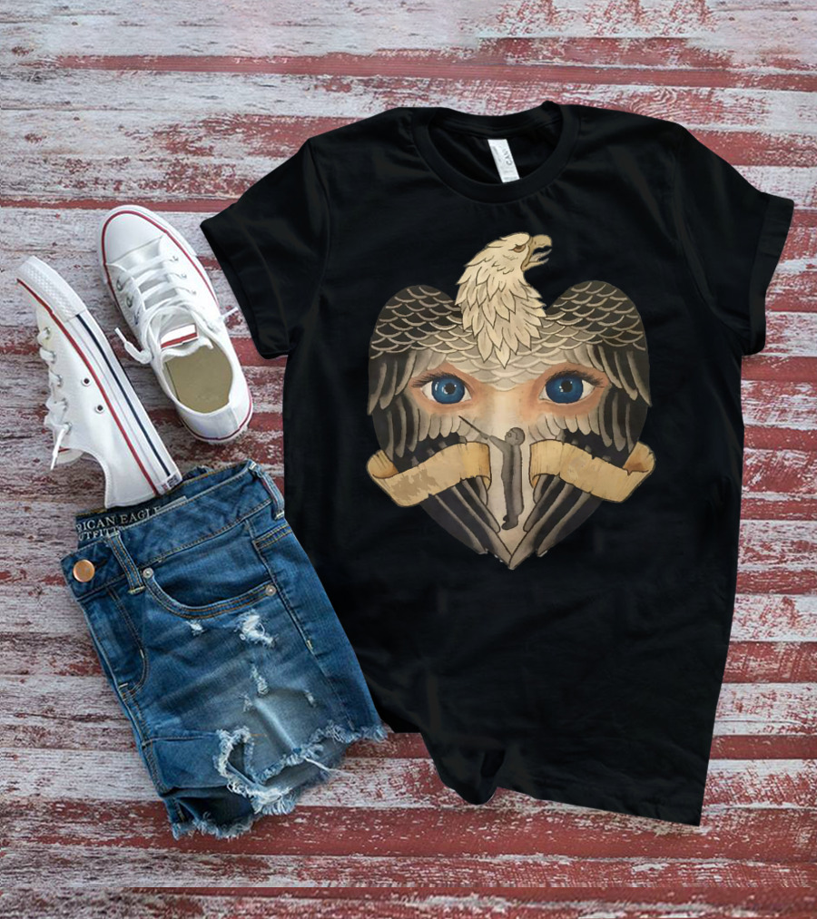 Eagle Heart With Eyes Magician Man T-Shirt