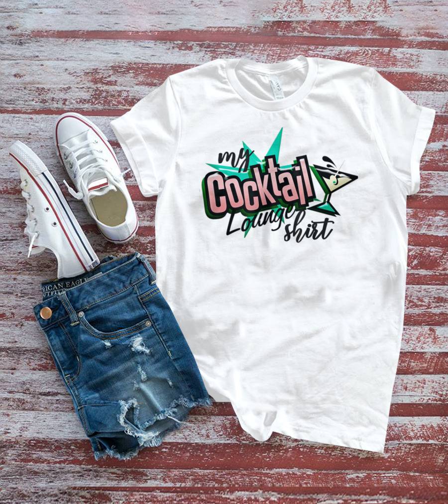My Cocktail Lounge Shirt Martini Starburst T-Shirt