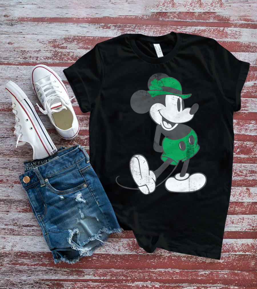 Disney Mickey Mouse Classic Green St. Patrick's Day Edition T-Shirt