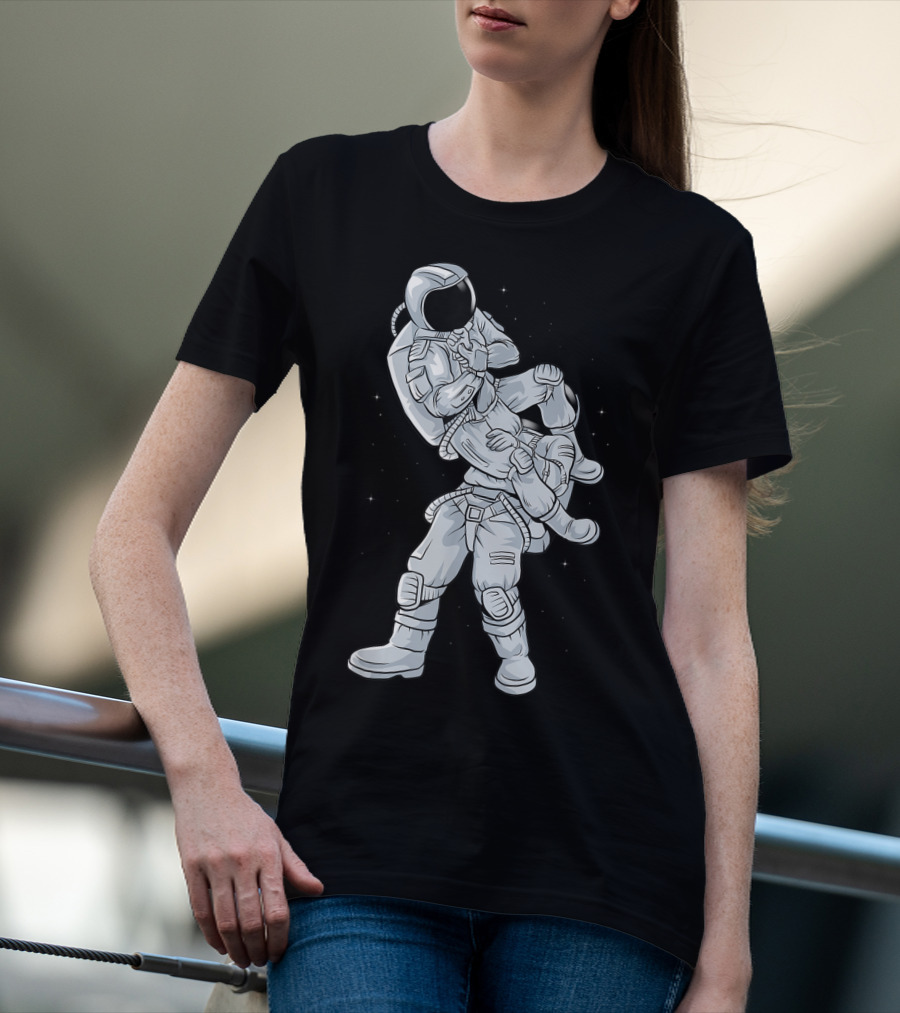 Galaxy Astronaut Armbar BJJ Jiujitsu Technique T-Shirt