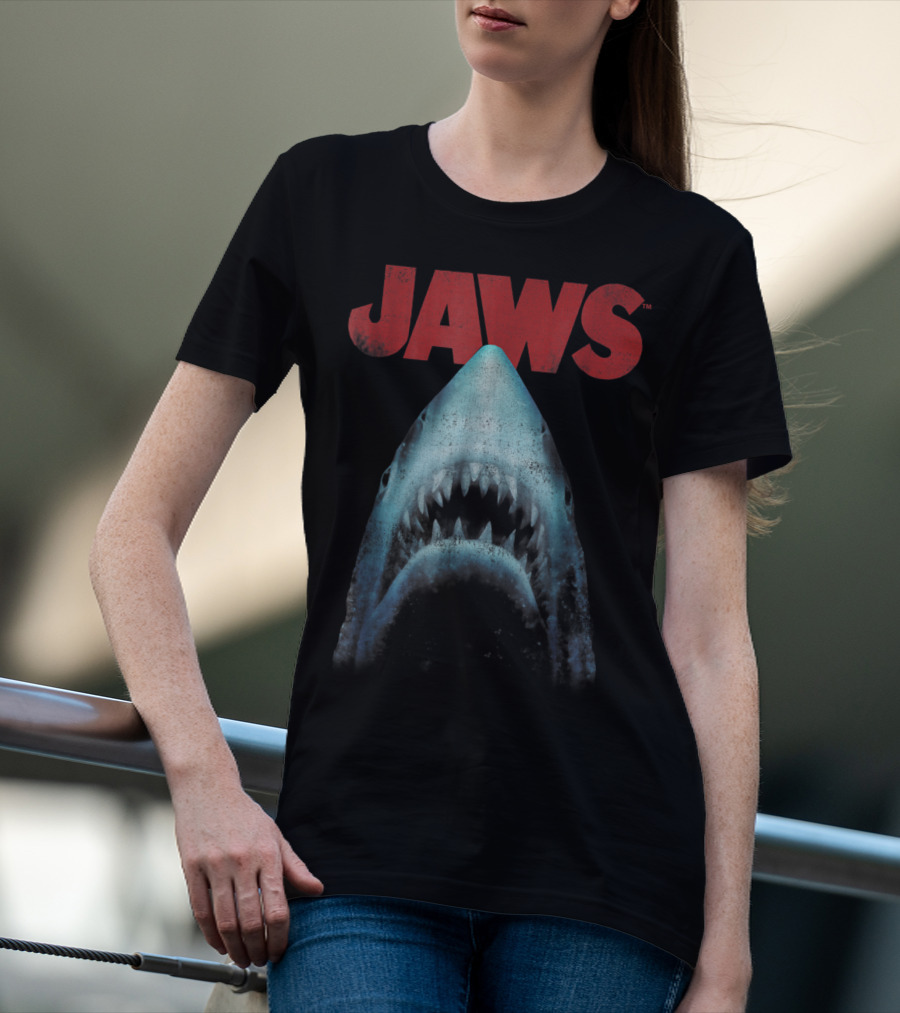 Jaws Classic Movie Shark Closeup T-Shirt