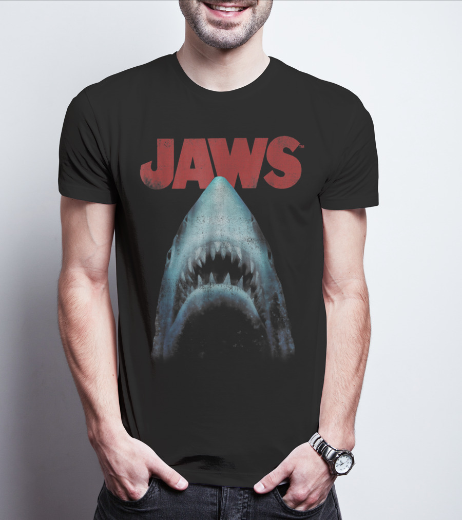 Jaws Classic Movie Shark Closeup T-Shirt