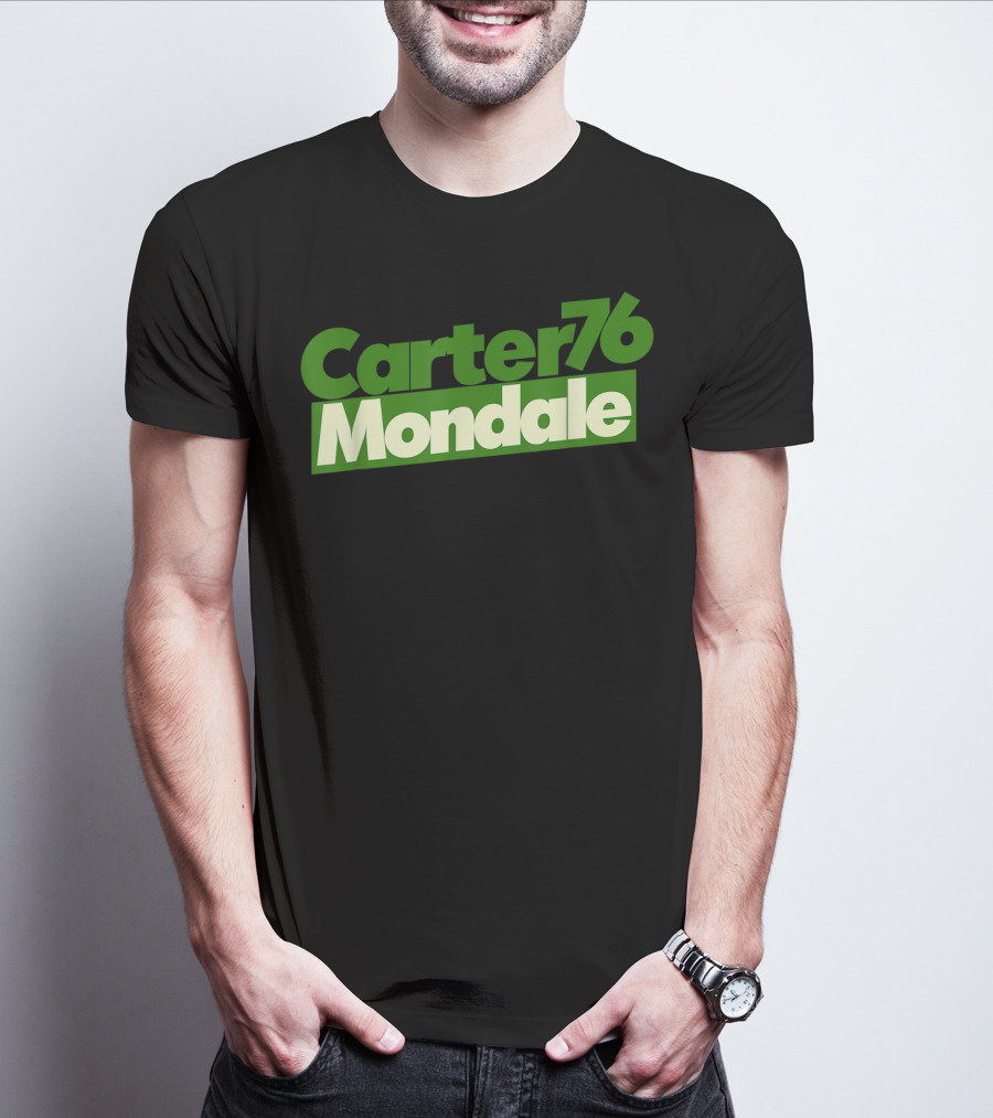 Carter Mondale 76 Vintage Political Campaign T-Shirt