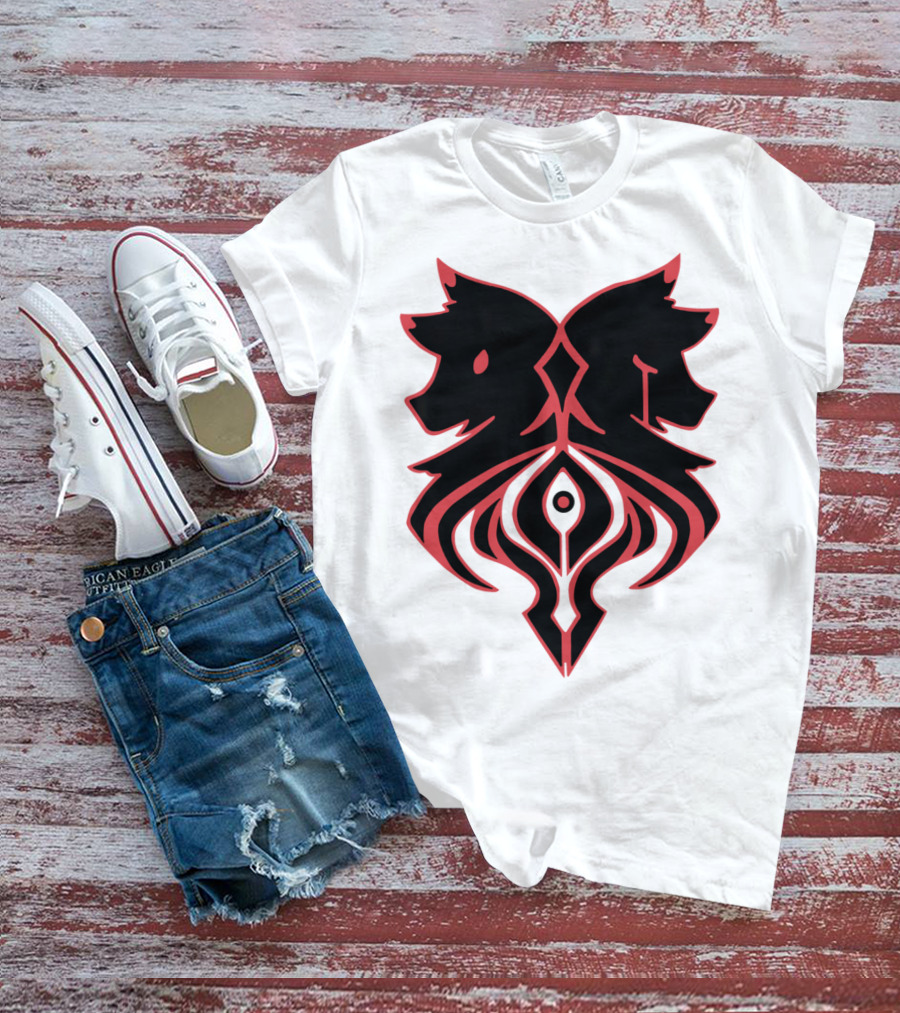 Aaron Lycan Twin Wolf Emblem T-Shirt