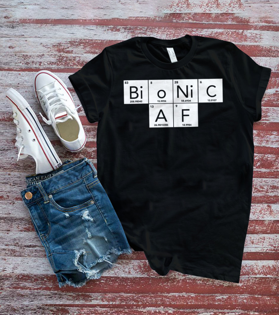 Bionic AF Periodic Table Elements Inspired Surgery Replacement Hos T-Shirt