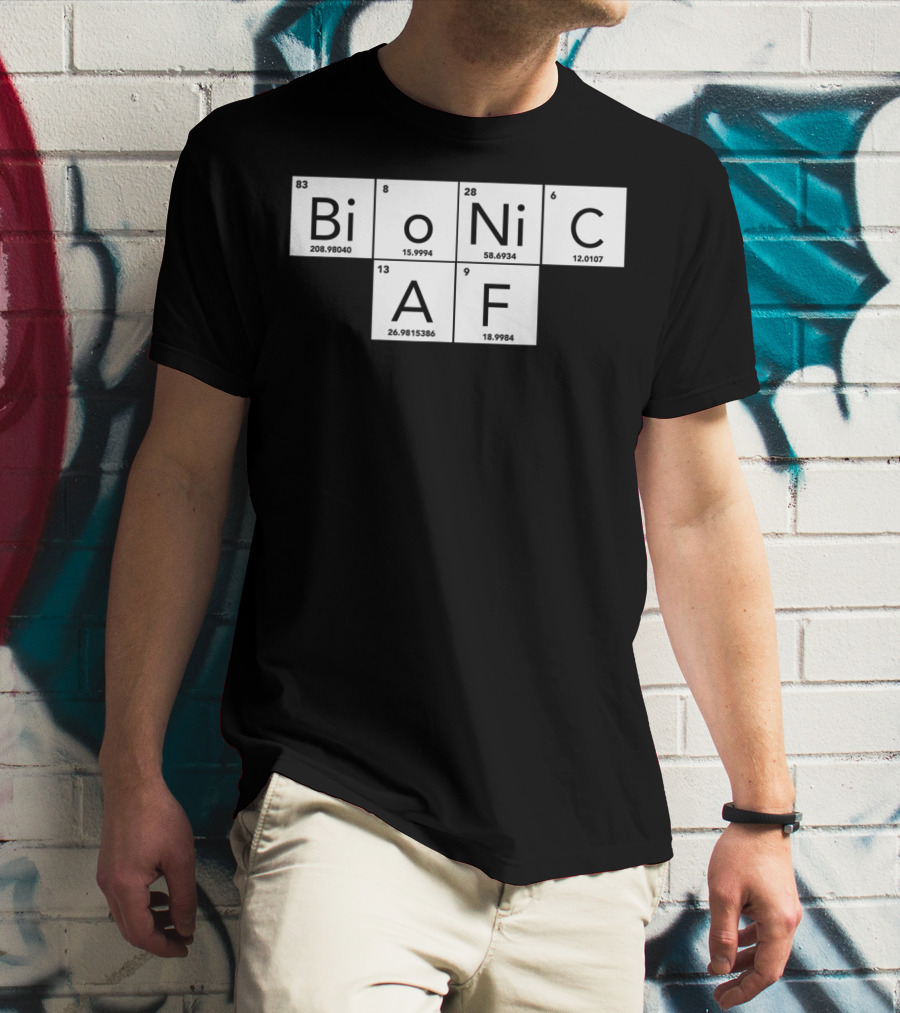 Bionic AF Periodic Table Elements Inspired Surgery Replacement Hos T-Shirt