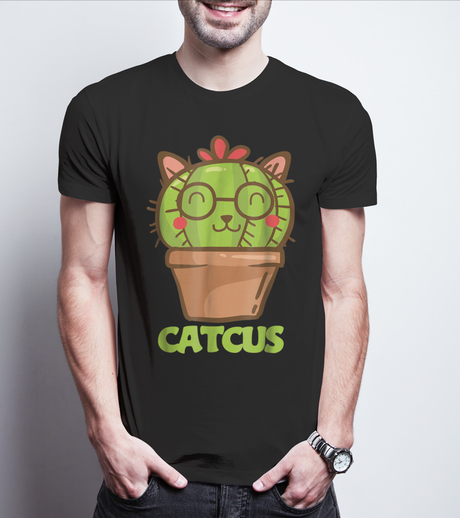 Catcus Cat Cactus Cat Humor Funny Cat Love T-Shirt