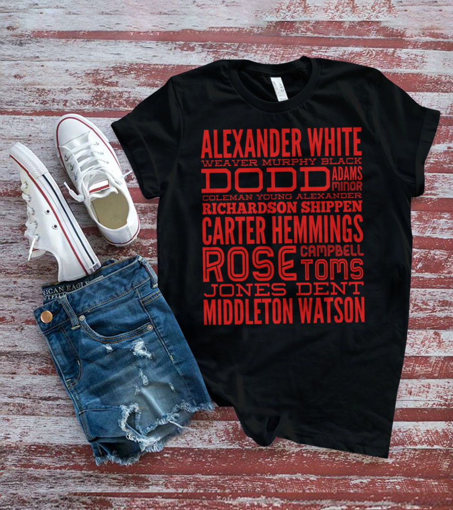 D Sigma Founders Day Alexander White Dodd Richardson Carter Rose Middleton T-Shirt