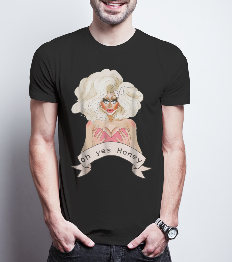 Oh Yes Honey Drag Queen Doll Face T-Shirt