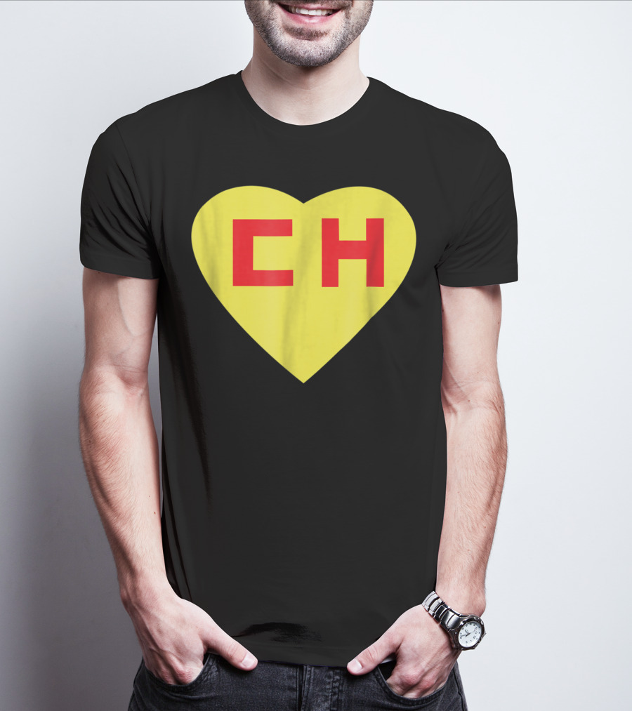CH Heart El Chapulin Mexican Super Hero Colorado T-Shirt