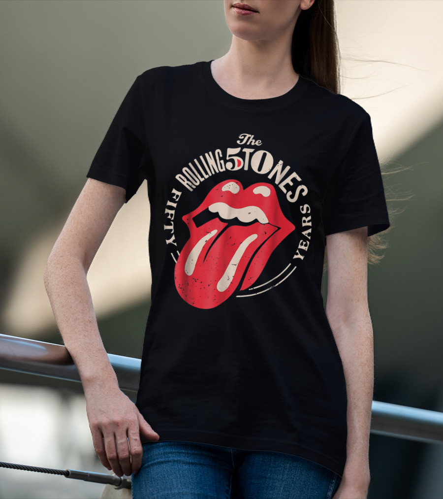 The Rolling Stones Fifty Years 5 Tongue Lips T-Shirt