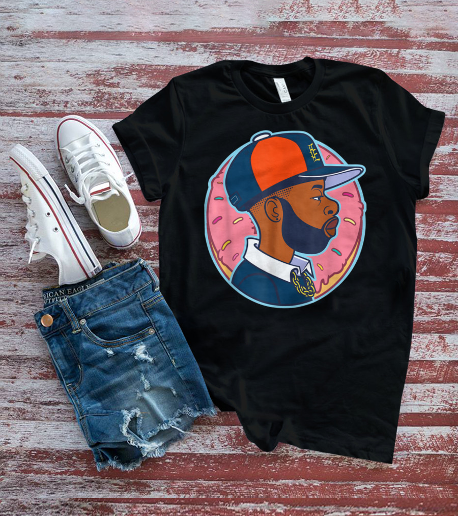 Donut Boy Sprinkles Profile With Baseball Cap T-Shirt