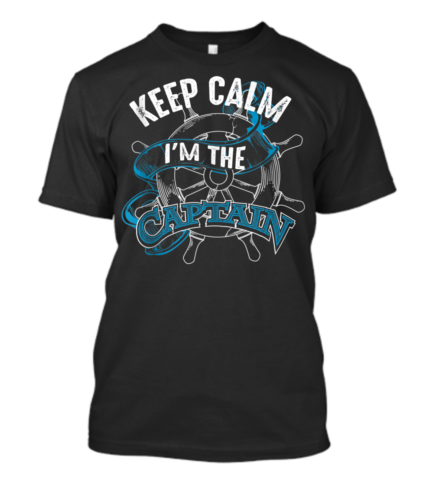 Keep Calm I'm The Captain Nautical Steering Wheel T-Shirt