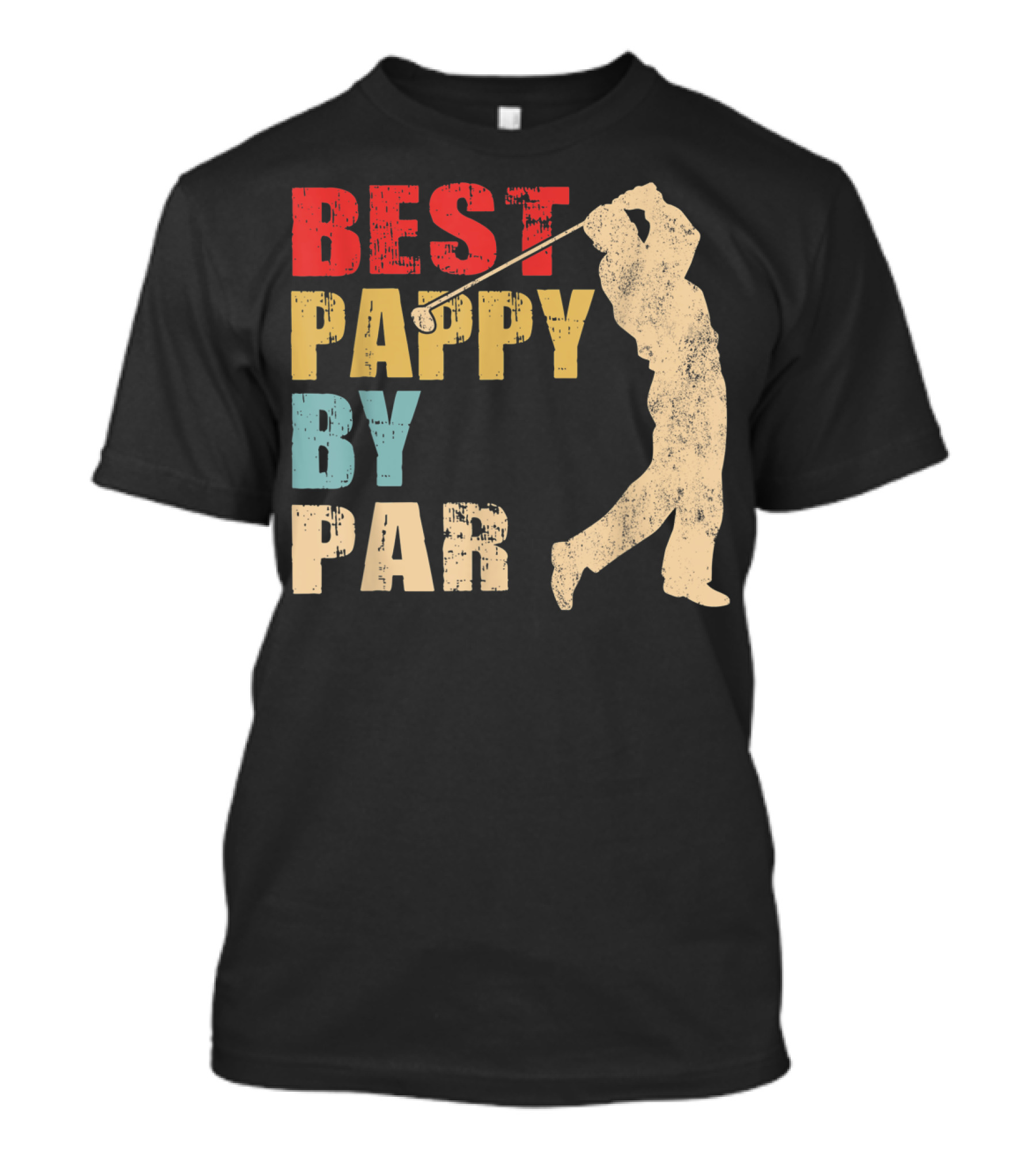 Best Pappy By Par Mens Father's Day Funny Golf Player T-Shirt