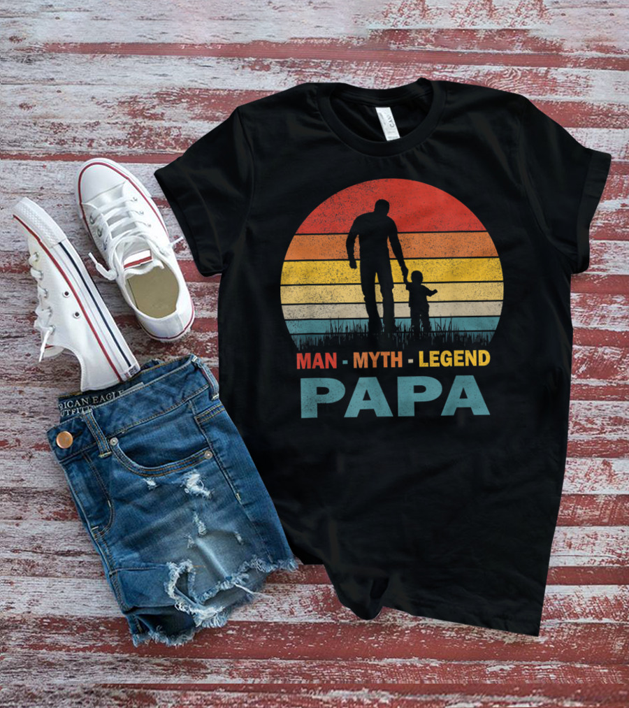 PAPA Man Myth Legend Mens Papa T-Shirt