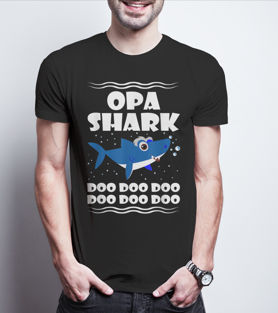 Opa Shark Doo Doo Doo Doo Doo Doo T-Shirt