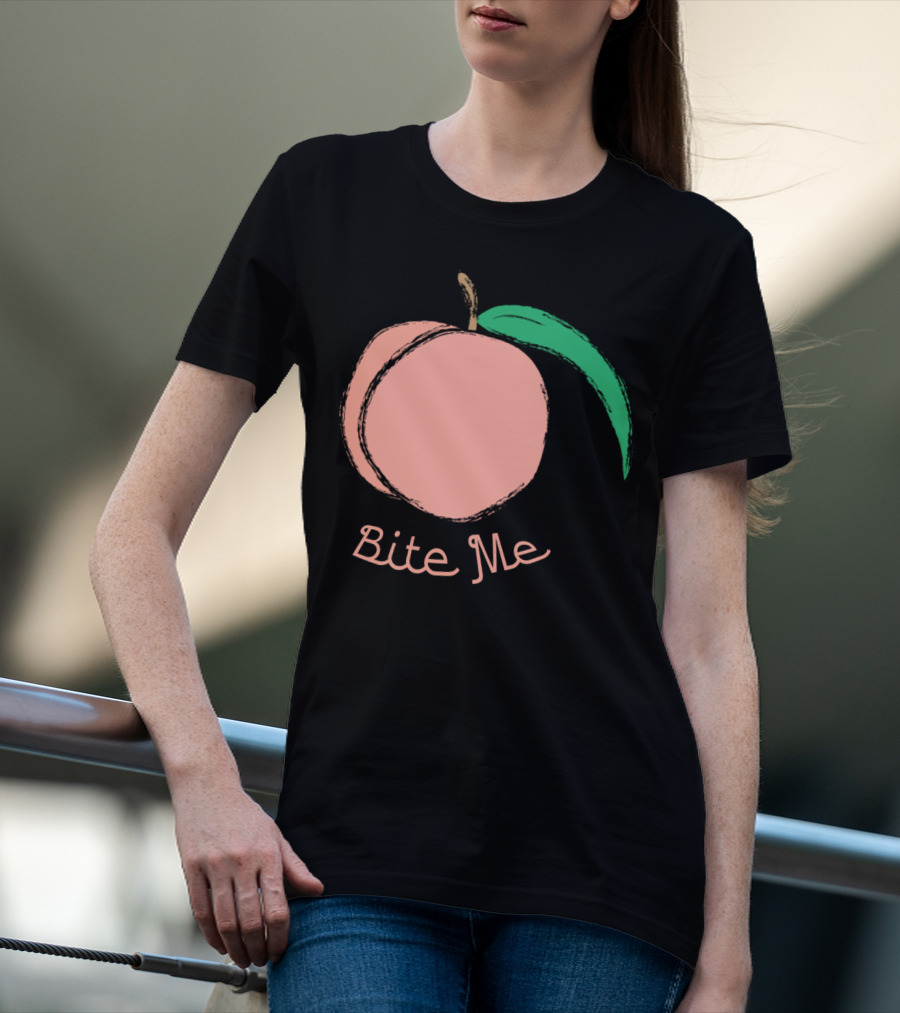 Peach Bite Me T-Shirt