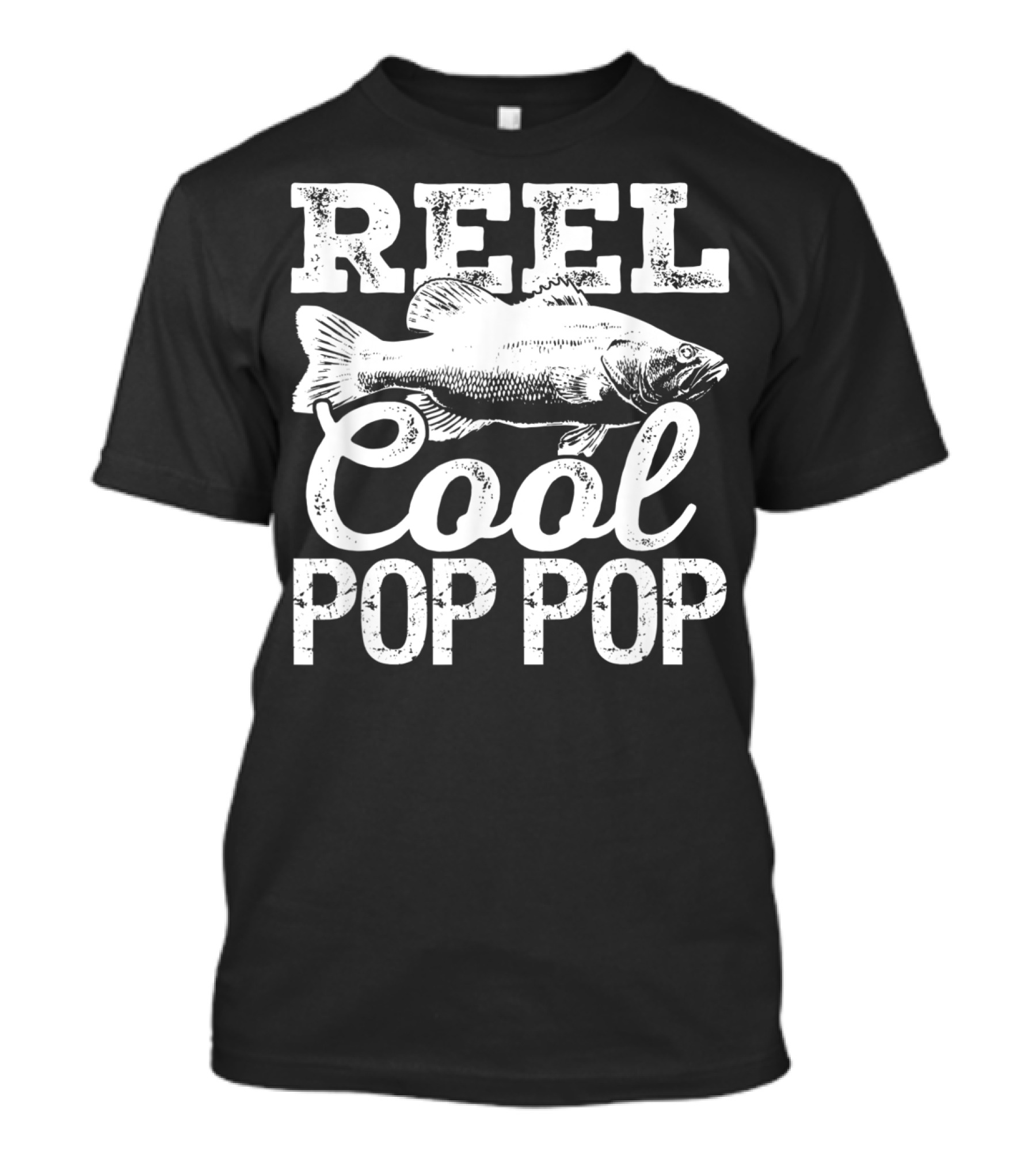 Reel Cool Pop Pop Fishing Outdoor Angler Bass Fish T-Shirt