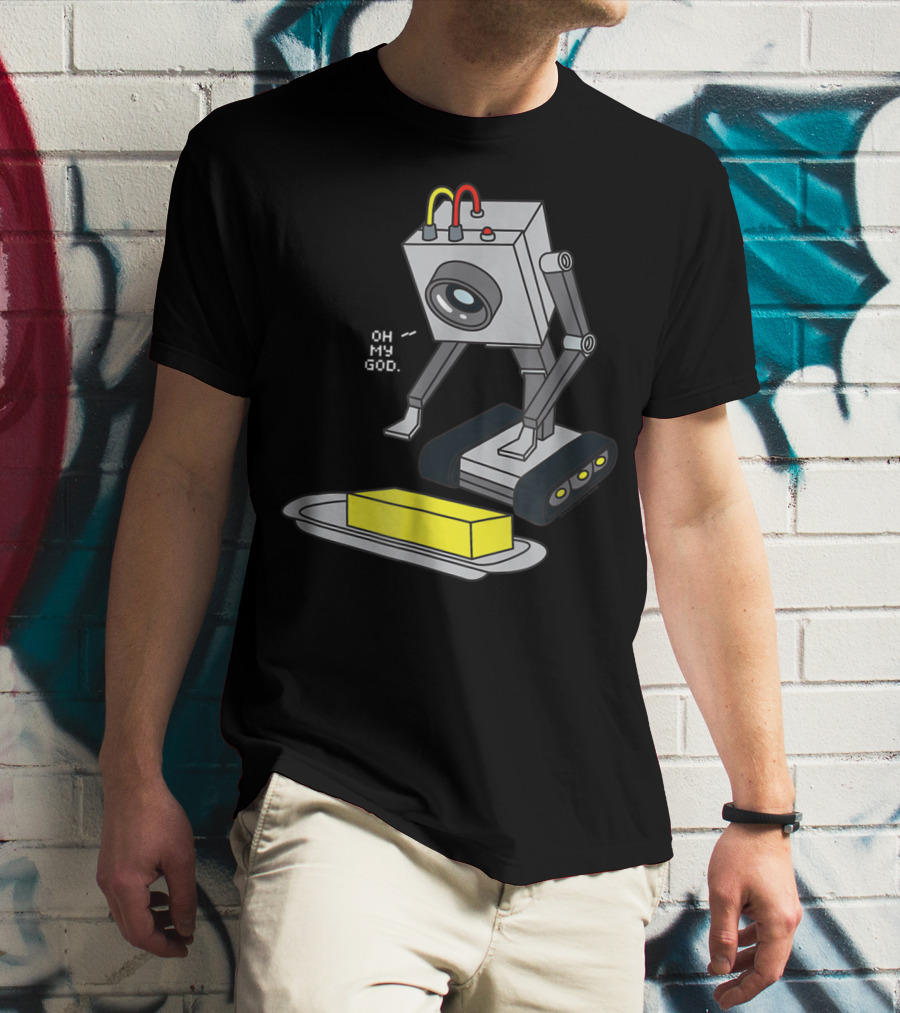 Rick And Morty Pass The Butter Oh My God Robot Scene T-Shirt