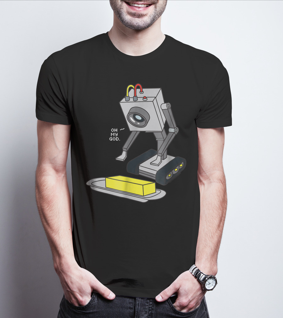 Rick And Morty Pass The Butter Oh My God Robot Scene T-Shirt