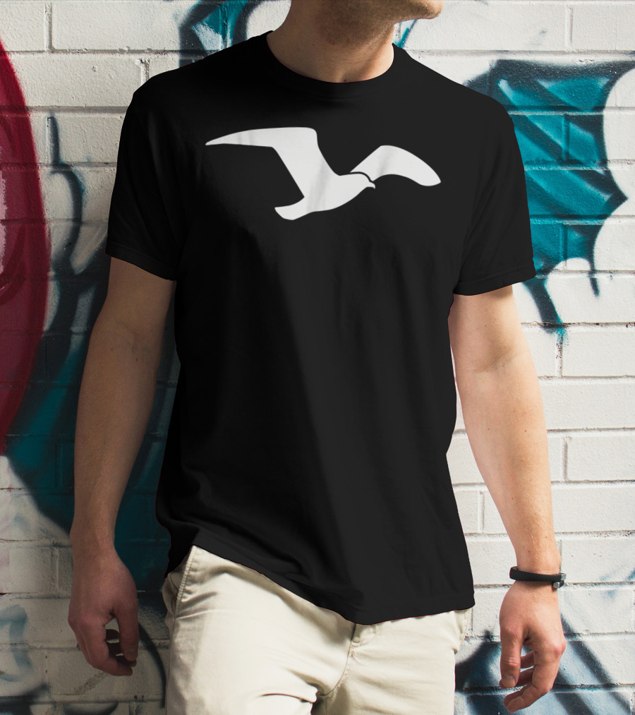 Seagull Silhouette Bird T-Shirt