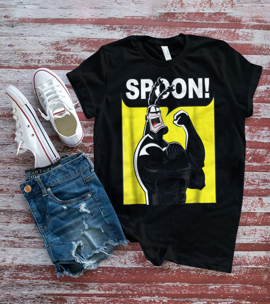 SPOON Tick Character Shouting Classic Comic T-Shirt