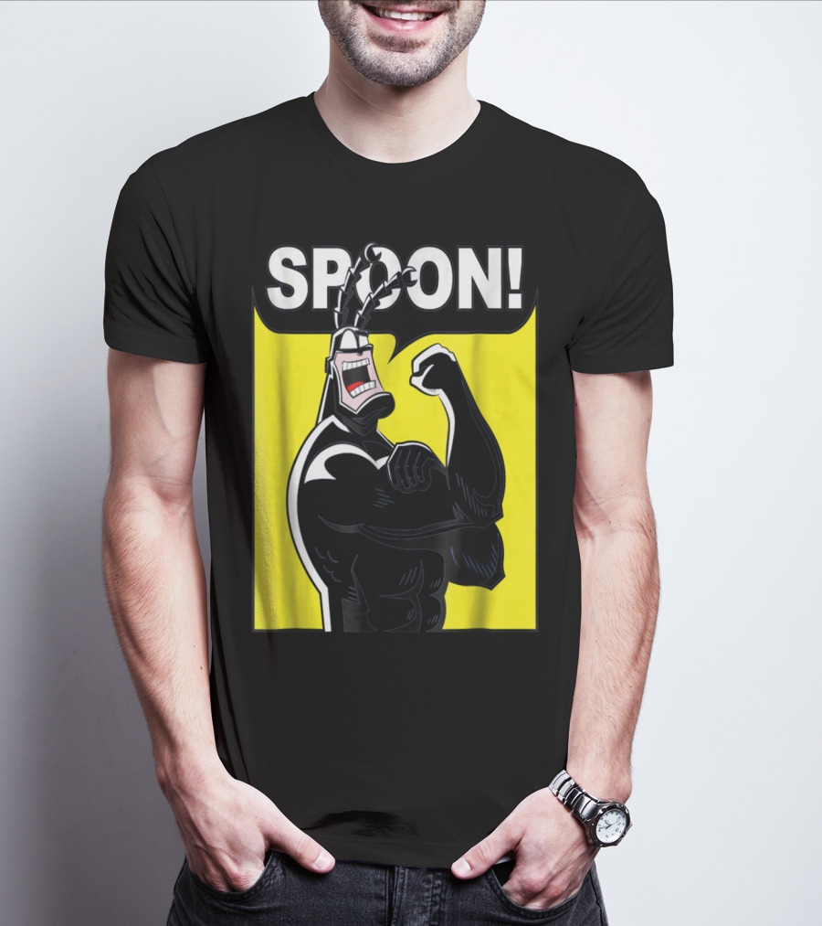 SPOON Tick Character Shouting Classic Comic T-Shirt