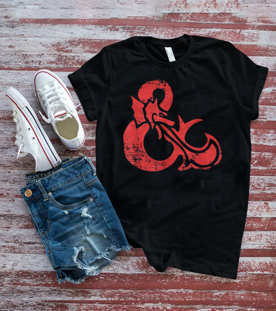 Dungeons And Dragons Red Ampersand Dragon T-Shirt
