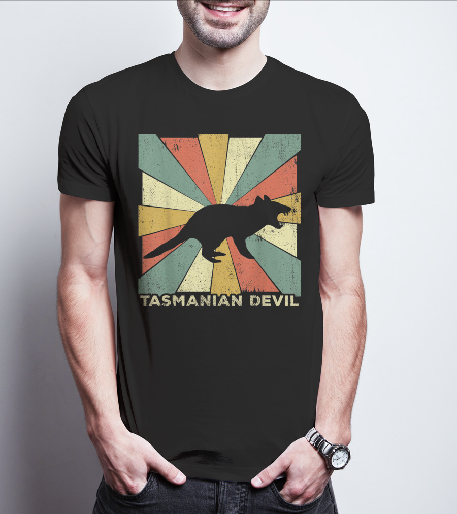 Vintage Tasmanian Devil Lover Style Animal Retro T-Shirt