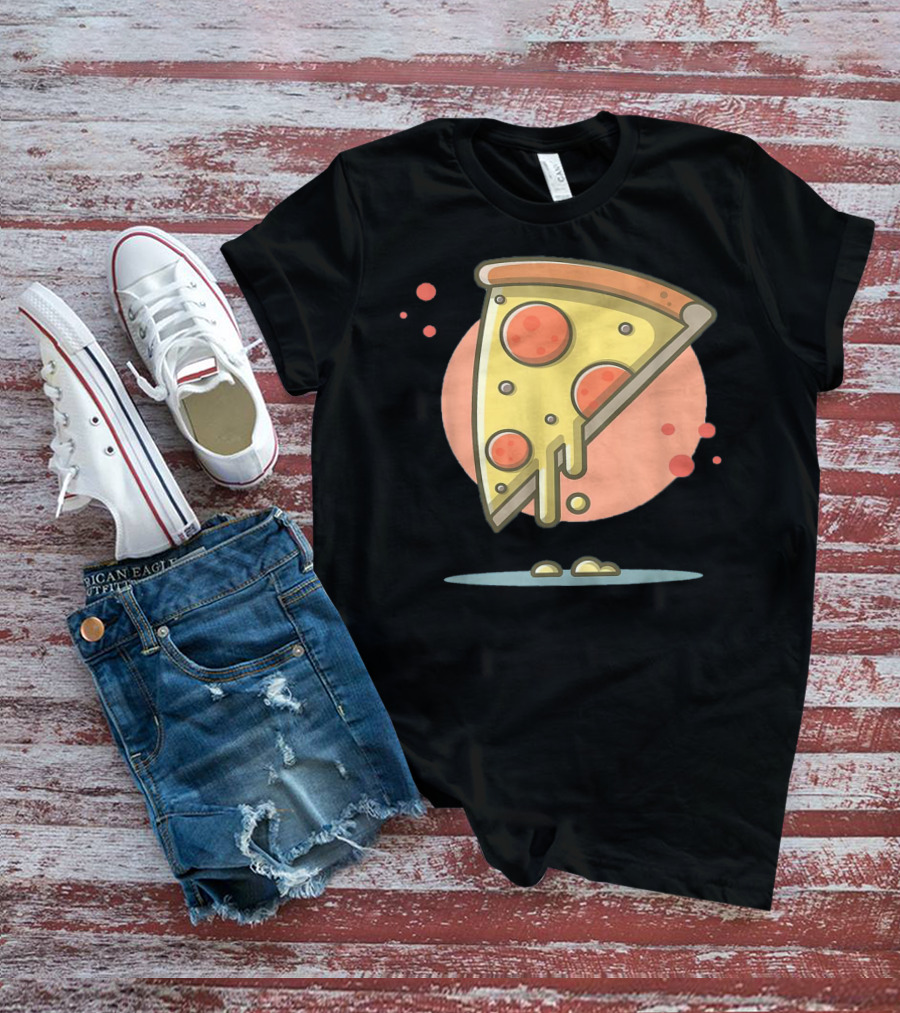 Classic Vintage Pizza Lover Funny Slice T-Shirt