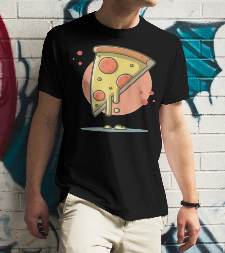 Classic Vintage Pizza Lover Funny Slice T-Shirt