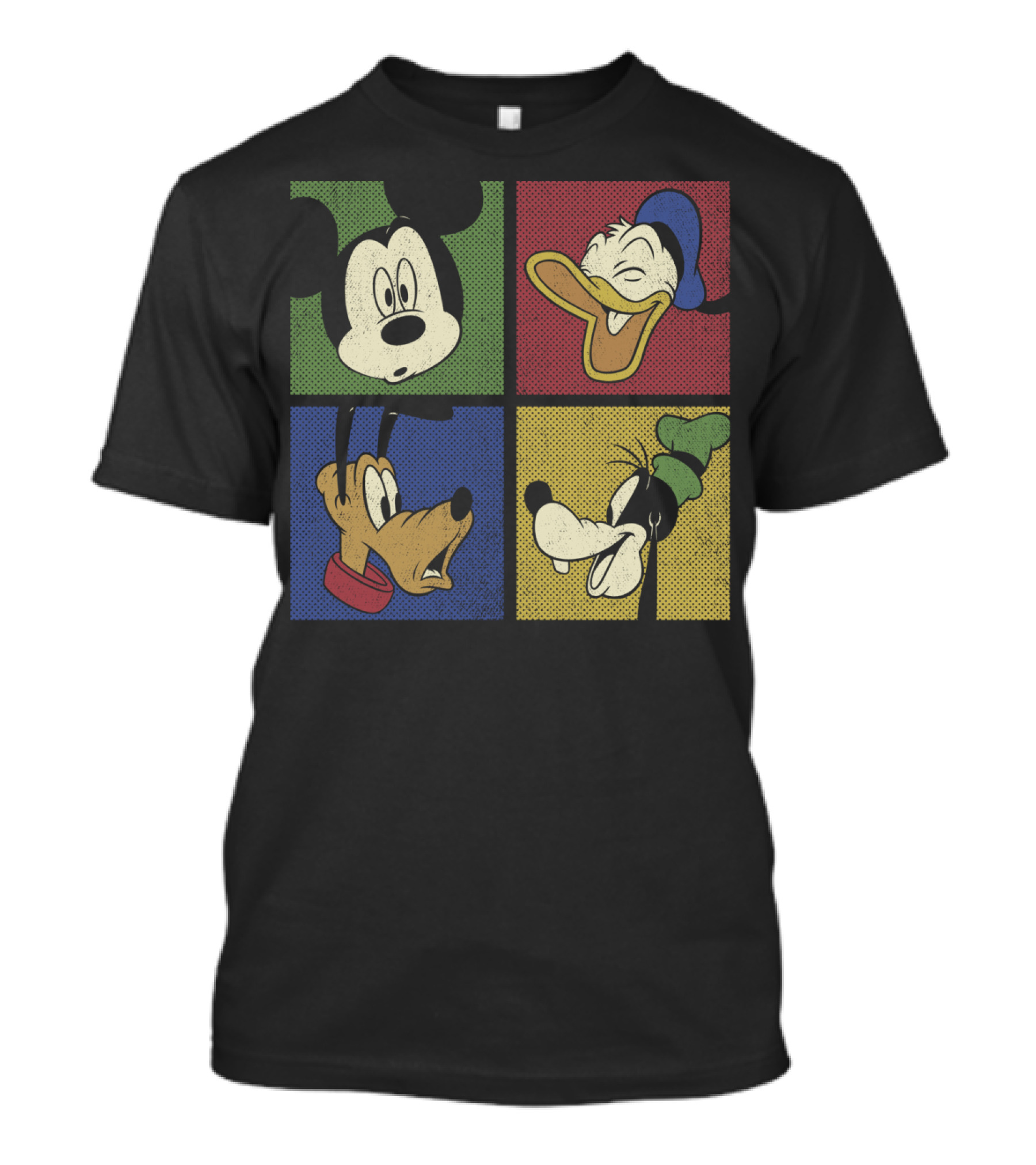 Disney Mickey Donald Pluto Goofy Classic Comic Group T-Shirt