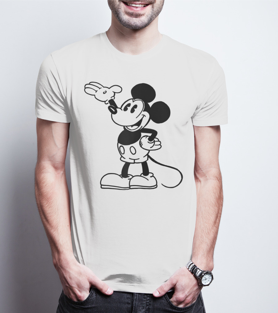 Disney Mickey Mouse Classic Vintage Retro Character T-Shirt