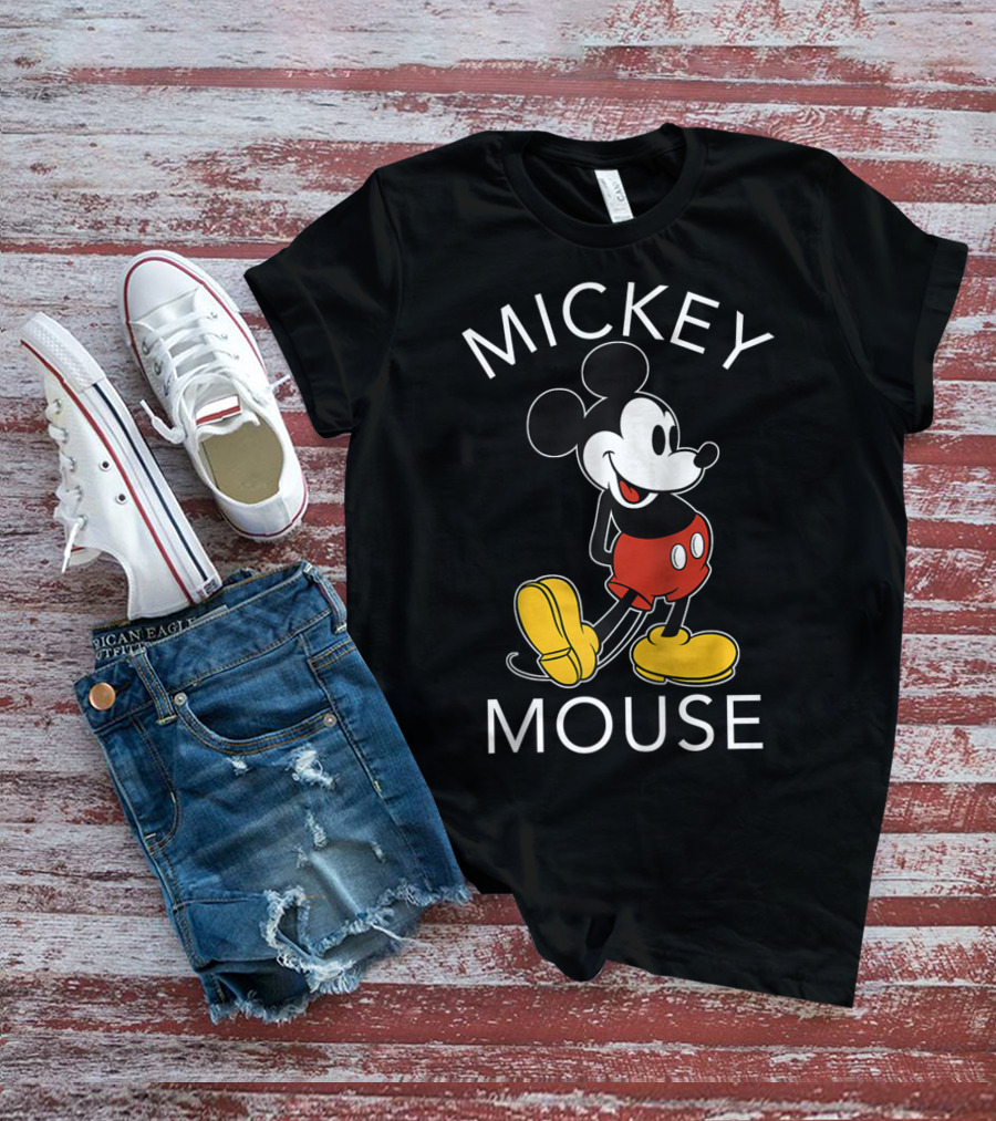 Mickey Mouse Disney Classic Red Shorts Yellow Shoes T-Shirt